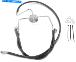 Hoses 1741-2523gXeX|tgu[LCLbg16in./36inB 1741-2523 Extended Stainless Steel Front Brake Line Kit 16in./36in. Black