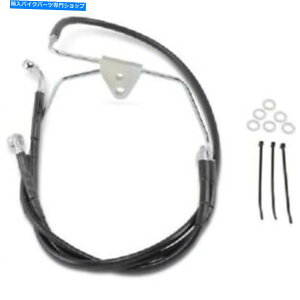 Hoses tg+8 "n[[pubNґgu[LCLbg1996-07 FLHTC 06-07 FLHX Front +8" Black Braided Brake Line Kit for Harley 1996-07 FLHTC 06-07 FLHX