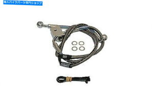 Hoses VcCɂn[[frbh\p̃XeXX`[Au[Lz[X2019-1/2 Stainless Steel Rear Brake Hoses 20 and 19-1/2 for Harley Davidson by V-Twin