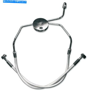 Hoses �}�O�i���X�^�[�����O�N���}�C�gII�t�����g���[���[�u���[�L���C��96-03 XL��99-05�_�C�i37004 Magnum Sterling Chromite II Front Lower Brake Line 96-03 XL & 99-05 Dyna 37004�y���s�A���i�z