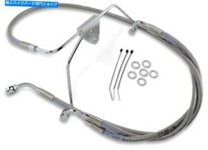 Hoses �h���b�O�N���A�g���t�����g�X�e�����X�u���[�L���C���L�b�g16in./ 34 7/8in�B 1741-2632 Drag Clear Extended Front Stainless Brake Line Kit 16in./ 34 7/8in. 1741-2632�y���s�A���i�z