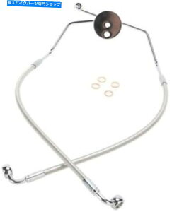 Hoses マグナム研磨ステンレスデザイナー以外のアブス下部ブレーキラインキット#57009 Magnum Polished Stainless Designer Non-ABS Lower Brake Line Kit #57009