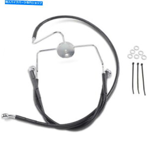 Hoses �h���b�O�X�y�V����+6 �u���[�L���C�� - �t�����g - �u���b�N�r�j�[��-FLHR94-07 | 644410-6BLK Drag Specialties +6 Brake Line - Front - Black Vinyl - FLHR94-07 | 644410-6BLK�y���s�A���i�z