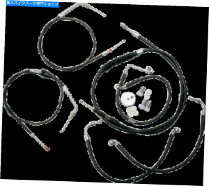 Hoses LA`bp[Y-LA -8005KT -00B-P[u/u[LCLbgAXgbN - ubN LA Choppers - LA-8005KT-00B - Cable/Brake Line Kit, Stock - Black