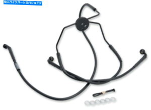 Hoses 2009-2013tH[n[[[hLOEFI FLHRu[LCtg+8 "FL '08 -'13ubN 2009-2013 for Harley Road King EFI FLHR Brake Line Front +8" FL '08-'13 Black