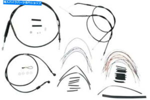 Hoses 16C`̗ސlnK[B30-1005n[[frbh\̃o[[P[u/u[LCLbg Burly Cable/Brake Line Kit for 16" Ape Hangers #B30-1005 Harley Davidson