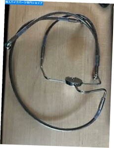 Hoses X`[ґgu[LCC[GNXeV+4hn[[frbh\[hLO96-06 Steel Braided Brake Lines & Wire Extensions +4h Harley Davidson Road King 96-06