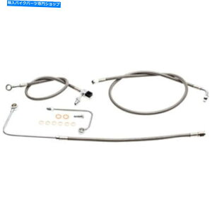 Hoses LA`bp[YXeXX`[tgu[LC - \tgAuX| LA-8151B13 LA Choppers Stainless Steel Front Brake Line - Softail ABS | LA-8151B13