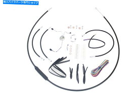 Hoses 10インチ12インチハンドルケーブルとブレーキラインキットがHarley-Davidsonに適合する 10 inch-12 inch Handlebar Cable and Brake Line Kit fits Harley-Davidson