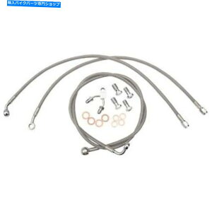Hoses LA`bp[Y-LA -8122B16-XeXX`[u[LCLbgn[[_rbh\uCN LA Choppers - LA-8122B16 - Stainless Steel Brake Line Kit Harley-Davidson Breako