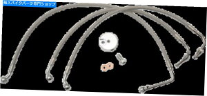 Hoses LA�`���b�p�[�YLA-8010B08�X�e�����X�X�`�[���u���[�L���C���L�b�g�X�e�����X�| LA Choppers LA-8010B08 Stainless Steel Brake Line Kits Stainless Steel�y���s�A���i�z