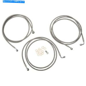 Hoses LA`bp[YXeXX`[u[LC - c[OABS LA -8052B19 LA Choppers Stainless Steel Brake Lines - Touring ABS LA-8052B19