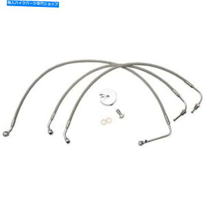 Hoses LA`bp[YXeXX`[u[LC - c[OLA -8010B19 LA Choppers Stainless Steel Brake Lines - Touring LA-8010B19