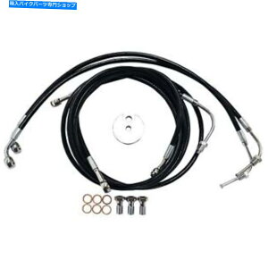 Hoses La Choppers Brake Lines -Black -18-20 FLTR ABS LA -8050B19B LA Choppers Brake Lines - Black - 18-20 FLTR ABS LA-8050B19B