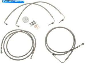 Hoses La Choppers 12 "-14" APESubNu[LCLbg09-13n[[FLHT/FLHR/FLHX LA Choppers 12"-14" Apes Black Brake Line Kit 09-13 Harley FLHT/FLHR/FLHX