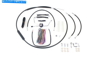 Hoses 15�C���`17�C���`�n���h���P�[�u���ƃu���[�L���C���L�b�g��Harley-Davidson�ɓK������ 15 inch-17 inch Handlebar Cable and Brake Line Kit fits Harley-Davidson�y���s�A���i�z