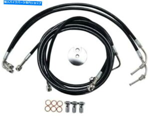 Hoses La Choppers 15 "-17" APESubNu[LCLbg09-13n[[LA-8051B16B LA Choppers 15"-17" Apes Black Brake Line Kit 09-13 Harley LA-8051B16B