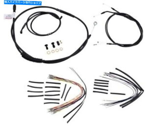 Hoses 12 "ސlnK[B30-1033n[[frbh\_Cĩo[[P[u/u[LCLbg Burly Cable/Brake Line Kit for 12" Ape Hangers #B30-1033 Harley Davidson Dyna