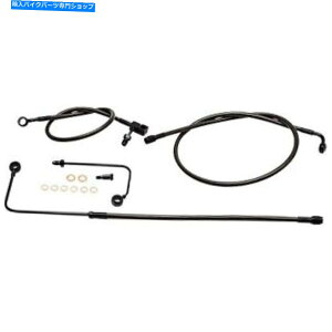 Hoses LA Choppers -LA8151B19M -Midnight Standard Brake LineA18-20inBnK[h LA Choppers - LA8151B19M - Midnight Standard Brake Lines, 18-20in. Ape Hangers H