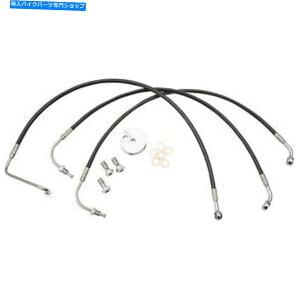 Hoses La Choppers Brake Line-Black-18-20 96-07 LA-8006B19B LA Choppers Brake Line - Black - 18-20 96-07 LA-8006B19B