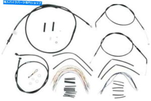 Hoses 14C`̗ސlnK[B30-1000n[[frbh\̃o[[P[u/u[LCLbg Burly Cable/Brake Line Kit for 14" Ape Hangers #B30-1000 Harley Davidson