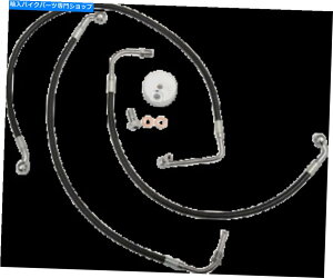 Hoses LA�`���b�p�[�Y�u���b�N�u���[�L���C���o�[�X���b�v�L�b�gLA-8011B-16B MADEIN IN USA LA Choppers Black Brake Line Bar Swap Kit LA-8011B-16B Made in USA