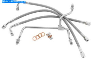Hoses Goodridge EconolineXeXґgR[eBOꂽtgu[LCLbgHD82128-A+10 Goodridge Econoline Stainless Braided & Coated FRONT Brake Line Kit HD82128-A+10
