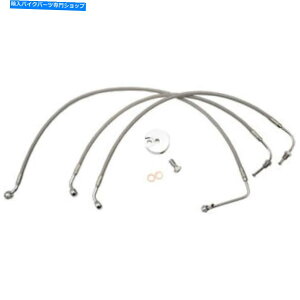 Hoses LA�`���b�p�[�Y�X�e�����X�X�`�[���t�����g�u���[�L���C�� - �c�[�����O| LA-8010B16 LA Choppers Stainless Steel Front Brake Line - Touring | LA-8010B16