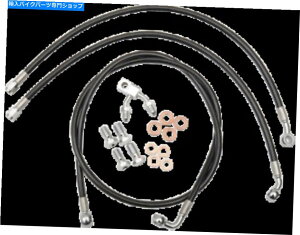 Hoses 12-14n[[\tgACXFLSu[LC12 "14"nK[nho[ubN 12-14 for Harley Softail Slim FLS Brake Line 12" 14" Ape Hanger Handlebars Black