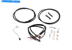Hoses 12C`14C`nhP[uƃu[LCLbgn[[frbh\ɓK 12 inch-14 inch Handlebar Cable and Brake Line Kit fits Harley Davidson
