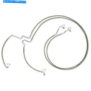 Hoses }Oi[[u[LC - XeX/NtBbeBO - c[OSSC1116-00 Magnum Lower Brake Line - Stainless/Chrome Fittings - Touring SSC1116-00