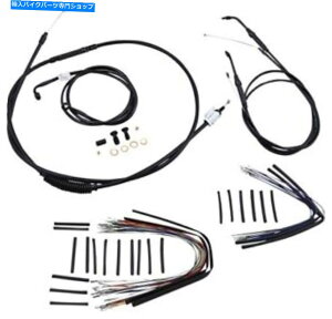Hoses 16 "apenK[n[[FXDIX[p[OCh07-11po[[P[u/u[LCLbg Burly Cable/Brake Line Kit for 16" Ape Hangers Harley FXDI Super Glide 07-11