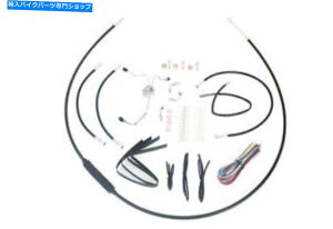 Hoses 12 "vcCɂn[[frbh\[^[TCNp̃nho[P[uƃu[LCLbg 12" Handlebar Cable and Brake Line Kit for Harley Davidson motorcycles by V-Twin