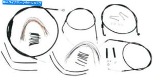Hoses 16C`̗ސlnK[B30-1003n[[frbh\̃o[[P[u/u[LCLbg Burly Cable/Brake Line Kit for 16" Ape Hangers #B30-1003 Harley Davidson