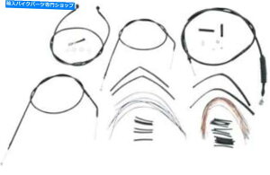 Hoses 16 "ސlnK[B30-1001n[[frbh\̃o[[P[u/u[LCLbg Burly Cable/Brake Line Kit for 16" Ape Hangers #B30-1001 Harley Davidson