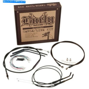 Hoses Burly 14 "nho[ubNu[LCP[uLbg2006Nn[[_CiFXD Burly 14" Handlebar Black Brake Line Cable Kit for 2006 Harley Dyna FXD