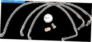 Hoses n[[̂߂18-21 FXFBSu[LC12 "14"nK[LA-8154B13 18-21 for Harley 114 FXFBS Brake Lines 12" 14" Ape hangers LA-8154B13