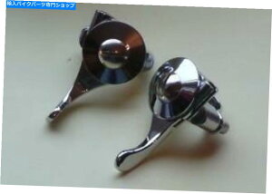 Magnetos N}Olg/`[No[iLH + RHjtbgGh̃yA Pair of Chrome Magneto/Choke Levers (LH + RH) Flat End