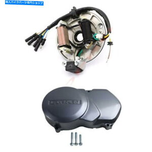 Magnetos 2�R�C���}�O�l�g�X�e�[�^�[ +�s�b�g�o�C�N�p�G���W���J�o�[�L�b�gXR50�A�|��70 110cc 125cc 2 Coil Magneto Stator + Engine Cover Kit for Pit Bike XR50 Apollo 70 110cc 125cc�y���s�A���i�z