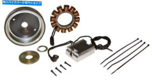 Alternators Harley Shovelhead��Evo��29985-87�p�̃I���^�l�[�^�[�[�d�V�X�e���L�b�g32 AMP Alternator Charging System Kit 32 Amp for Harley Shovelhead & Evo #29985-87�y���s�A���i�z