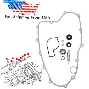 Water Pump z_CRF450R 450R 2002-08EH[^[|vV[xAOVtgKXPbgCLbg For Honda CRF450R 450R 2002-08 Water Pump Seal Bearing Shaft Gasket Repair Kit