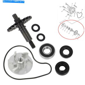 Water Pump Yamaha YZ250F WR250F 01-2013̂߂̃EH[^[|vCyVtgtMAV[xAO Water Pump Impeller Shaft w/ Gear Seal Bearing For Yamaha YZ250F WR250F 01-2013
