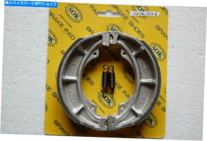 Brake Shoes ���A�u���[�L�V���[�Y+�X�v�����O�t�B�b�g�X�Y�LGN 125 2009-2018 GN125 GN125H REAR BRAKE SHOES+Springs fit SUZUKI GN 125 2009-2018 GN125 GN125H�y���s�A���i�z