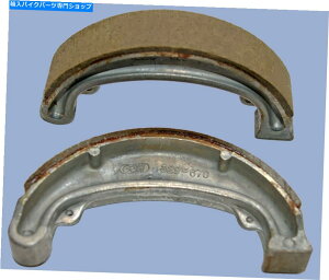 Brake Shoes ホンダCD185Tベンリーに合うフロントブレーキシューズ(1978-1982)H312スタイル Front brake shoes to fit Honda CD185T Benly (1978-1982) H312 style