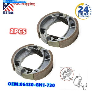 Brake Shoes 2xfor honda crf70f crf80f crf100f xr70r xr80r xr100r�u���[�L�V���[�Y�t�����g�����A�Z�b�g 2xFor HONDA CRF70F CRF80F CRF100F XR70R XR80R XR100R Brake Shoes Front &Rear Set�y���s�A���i�z