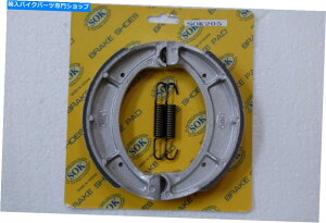 Brake Shoes ���A�u���[�L�V���[�Y+�X�v�����O�t�B�b�g���}�nDT 250 360 1968-1974 DT1 DT2 DT3 DT250 DT360 REAR BRAKE SHOES+Springs fit YAMAHA DT 250 360 1968-1974 DT1 DT2 DT3 DT250 DT360�y���s�A���i�z