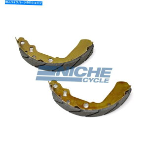 Brake Shoes �X�Y�LLT-F 4WD�L���O�N�A�b�h300 91-98�̃t�����g�O���[�u�u���[�L�V���[�Y Front Grooved Brake Shoes For Suzuki LT-F 4WD King Quad 300 91-98�y���s�A���i�z