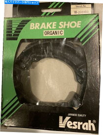 Brake Shoes Vesrah -VB -233NSQ-ヤマハ用の溝付きオーガニックブレーキシューズ Vesrah - VB-233NSQ - Grooved Organic Brake Shoes for Yamaha