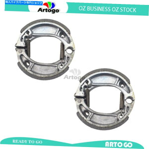 Brake Shoes �z���_CHF�̃t�����g+���A�u���[�L�V���[�Y50-1/Scoopy 50�h�����u���[�L���f��2001-2005 Front+Rear Brake Shoes For Honda CHF 50-1/Scoopy 50 Drum Brake Model 2001-2005�y���s�A���i�z