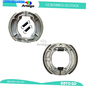 Brake Shoes �X�Y�LTS 50 ERKT/X/Z/D 1980 1981 1982 1982�̃t�����g+���A�u���[�L�V���[�Y Front+Rear Brake Shoes For SUZUKI TS 50 ERKT/X/Z/D 1980 1981 1982 1983